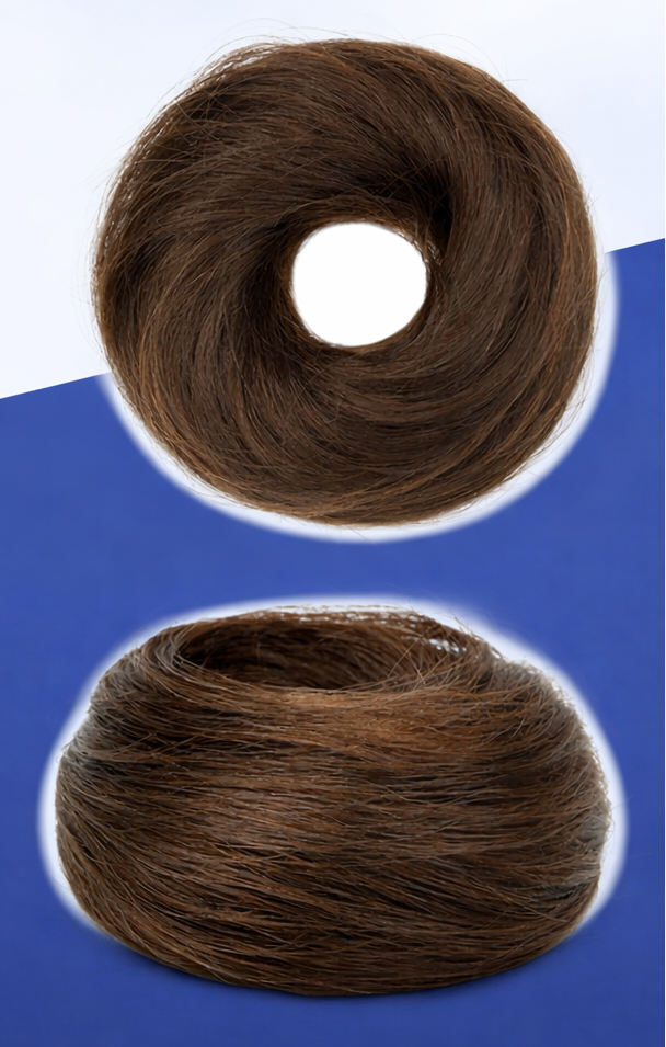 Donut Bun Scrunchie- 100% Human Hair