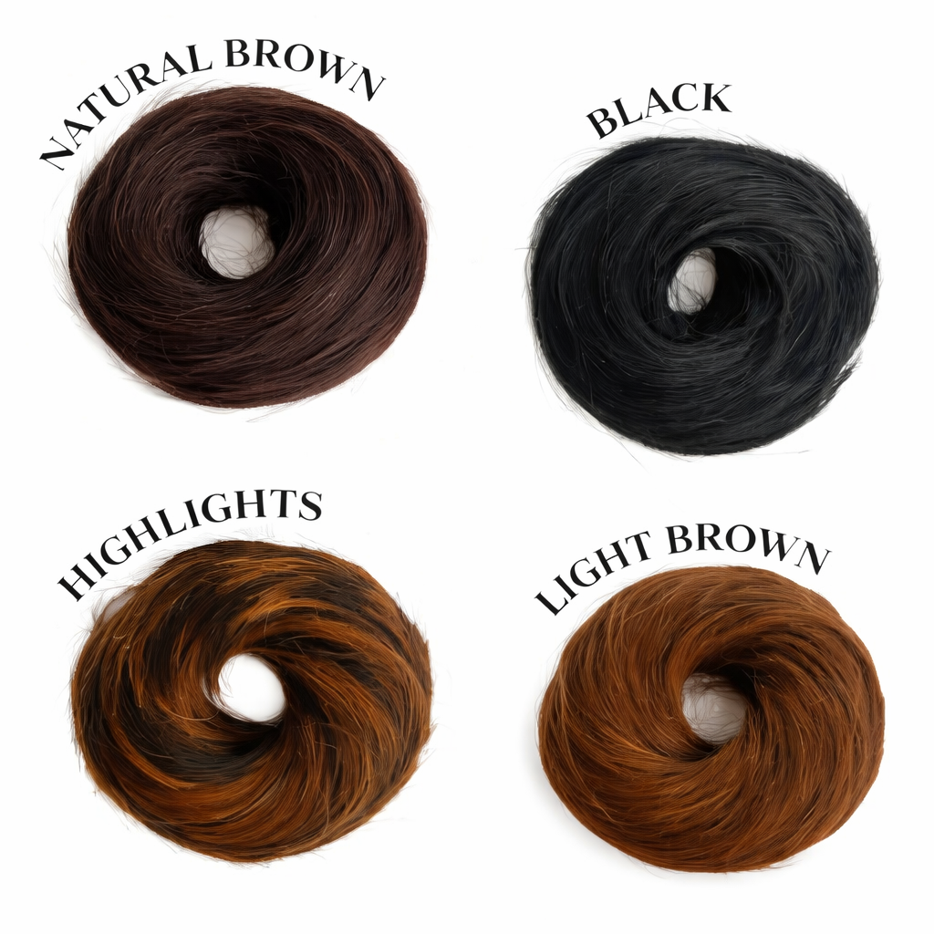 Donut Bun Scrunchie- 100% Human Hair