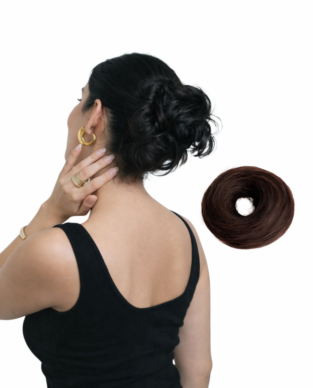 Donut Bun Scrunchie- 100% Human Hair